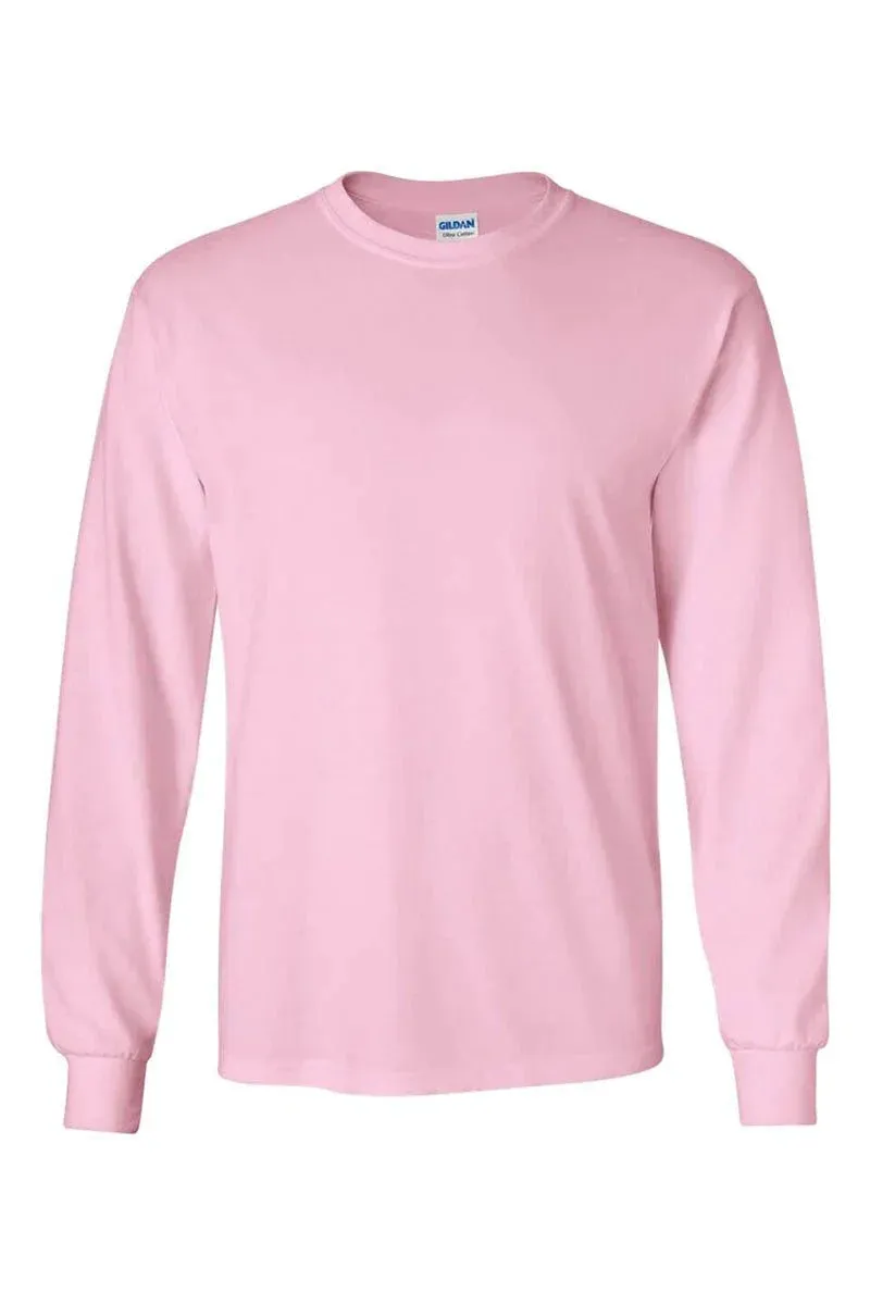 Ghouls Wednesday Wear Pink Heavy Cotton Long Sleeve Adult T-Shirt