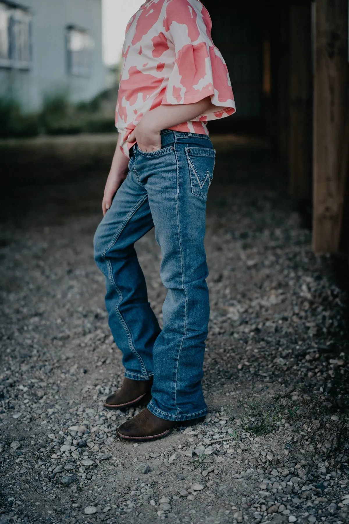 Girls Retro Bootcut Wrangler Jeans (4 Slim only)