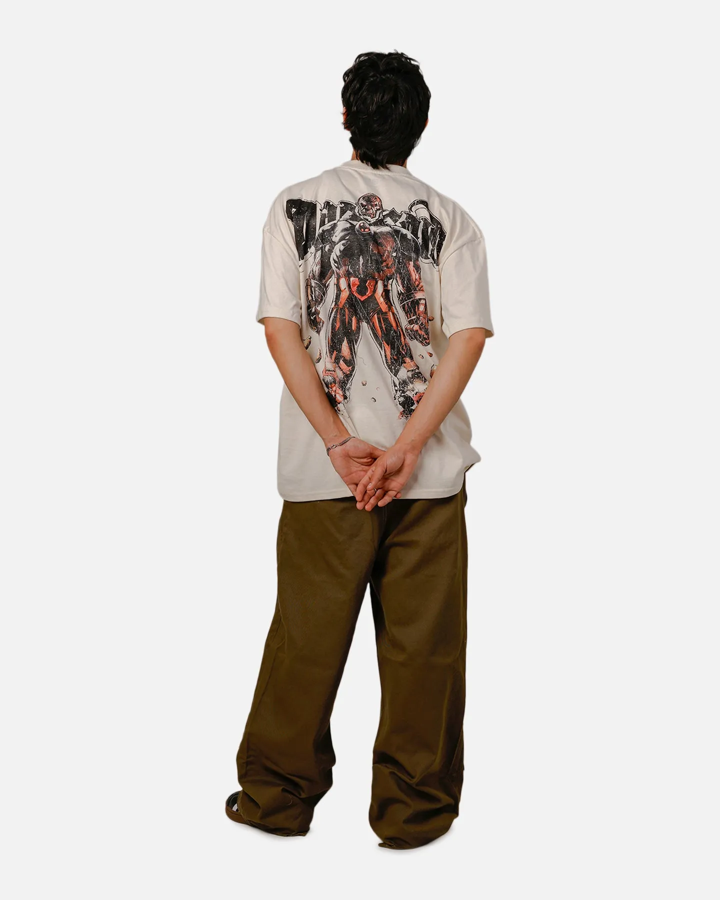 Goat Crew X DC Superman Darkseid Heavy T-Shirt Off White