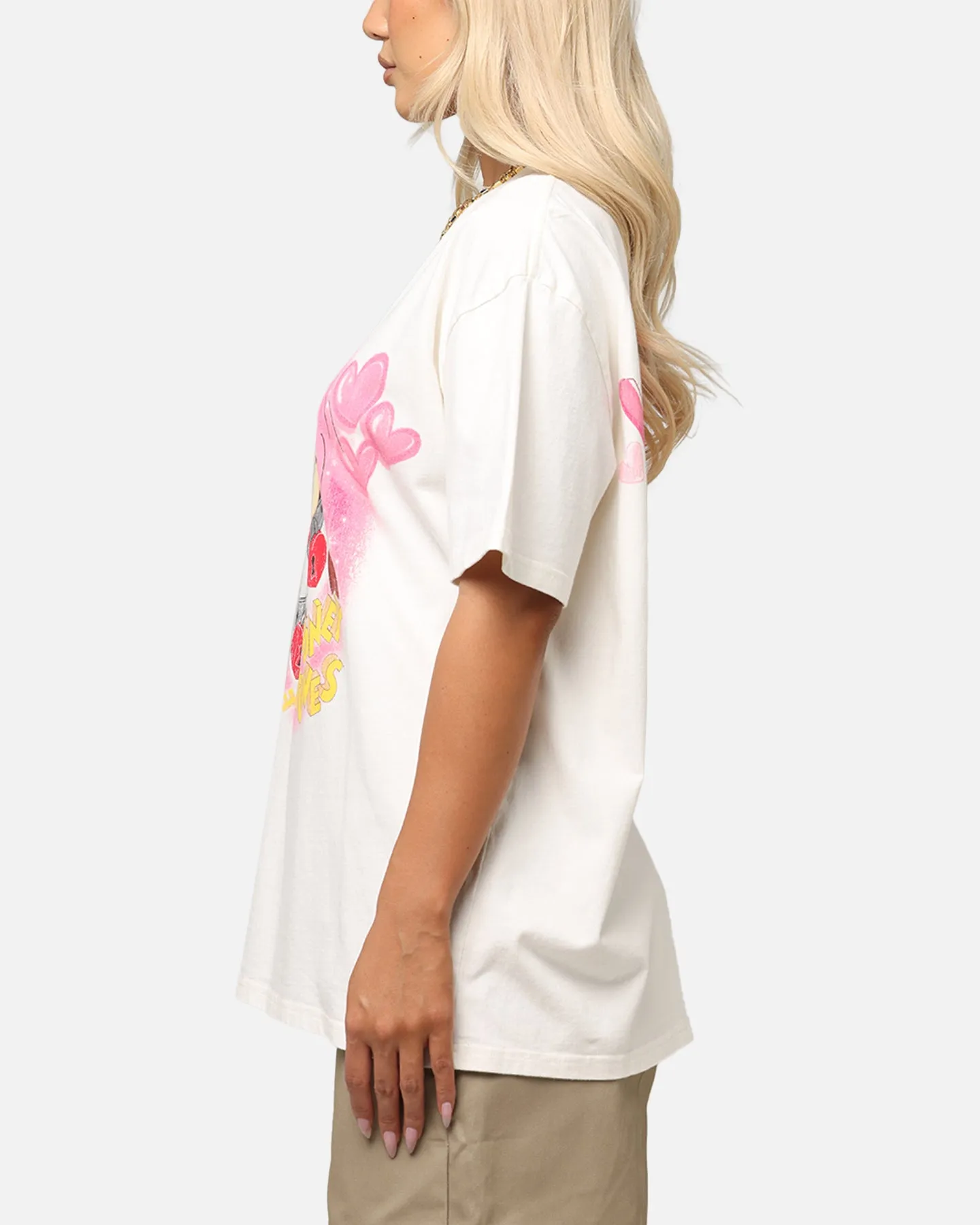 Goat Crew X Warner Bros. Looney Tunes In Love Looney Heavy T-Shirt Off White