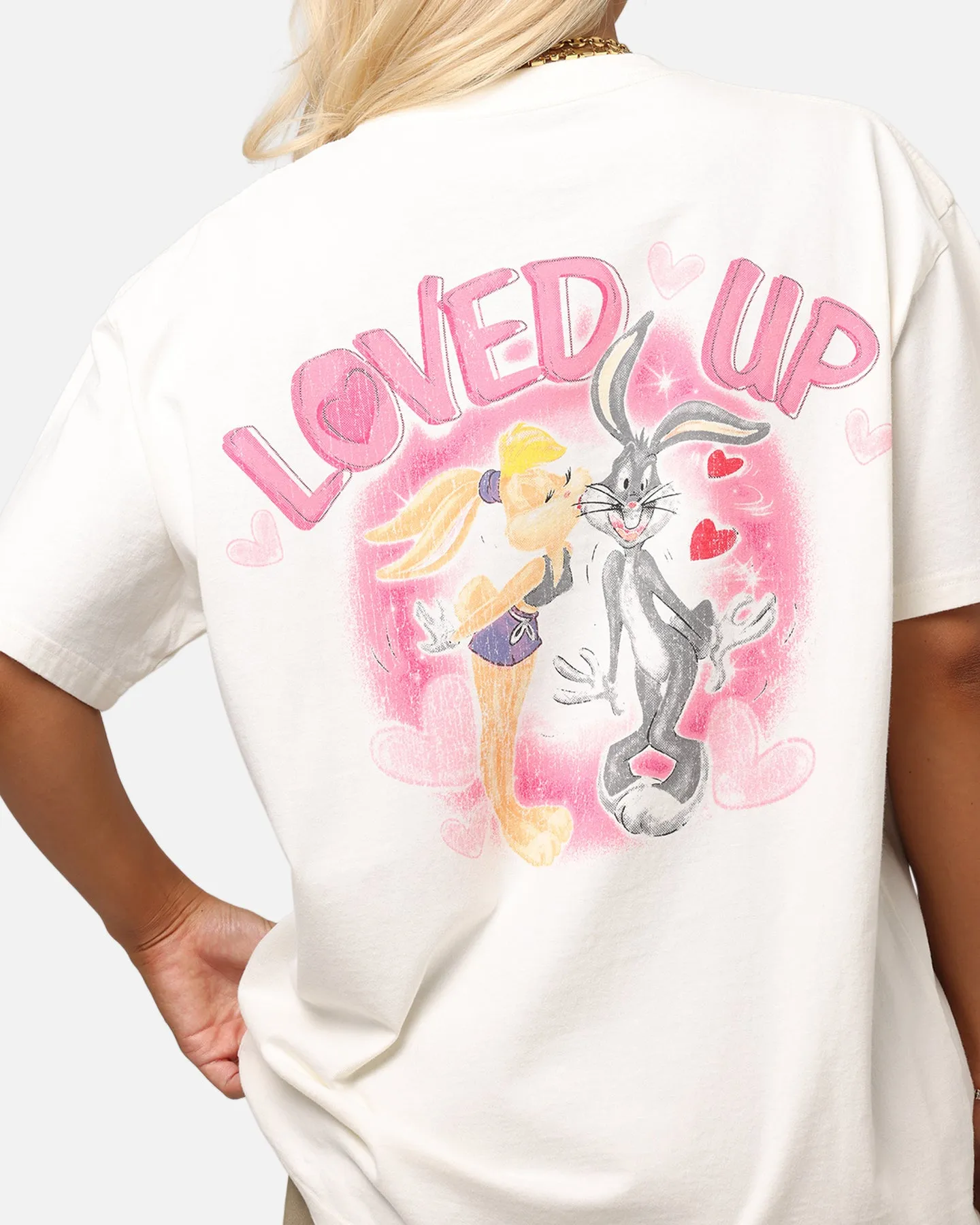 Goat Crew X Warner Bros. Looney Tunes In Love Looney Heavy T-Shirt Off White