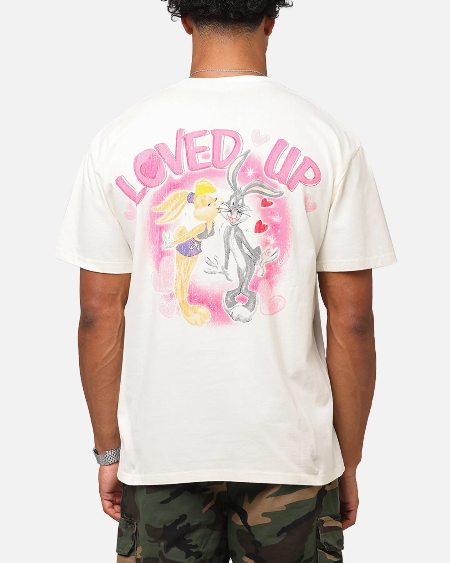 Goat Crew X Warner Bros. Looney Tunes In Love Looney Heavy T-Shirt Off White