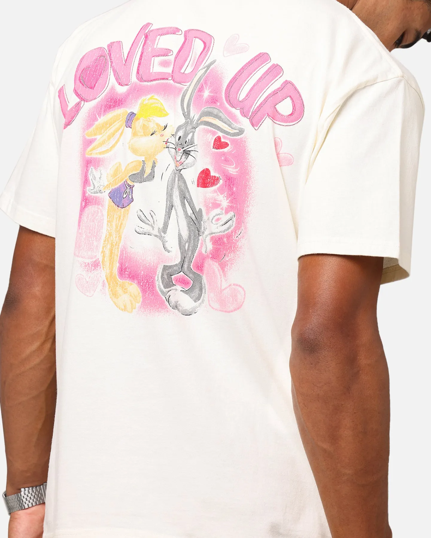 Goat Crew X Warner Bros. Looney Tunes In Love Looney Heavy T-Shirt Off White