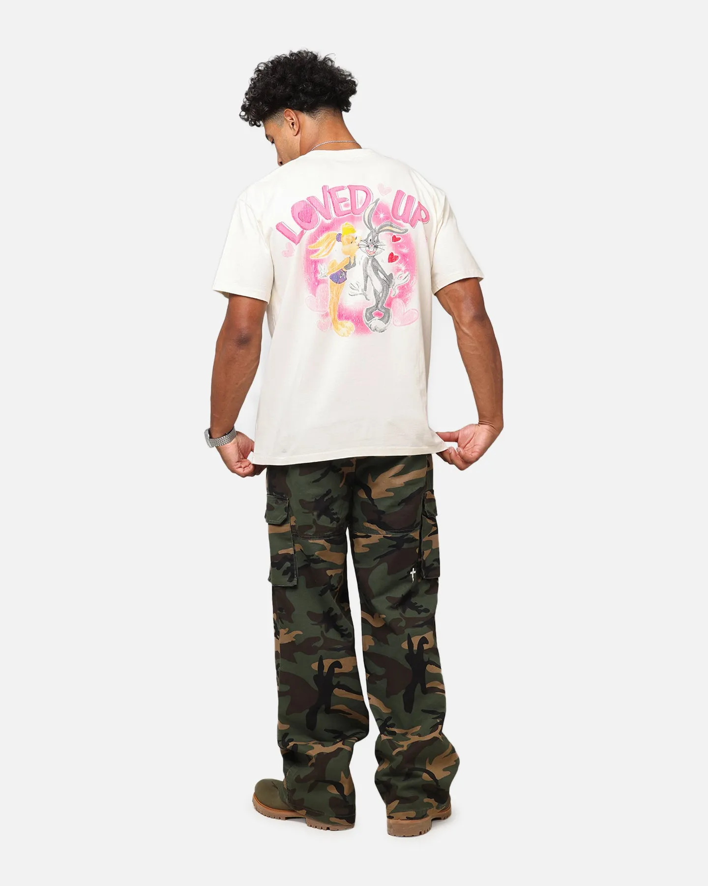 Goat Crew X Warner Bros. Looney Tunes In Love Looney Heavy T-Shirt Off White
