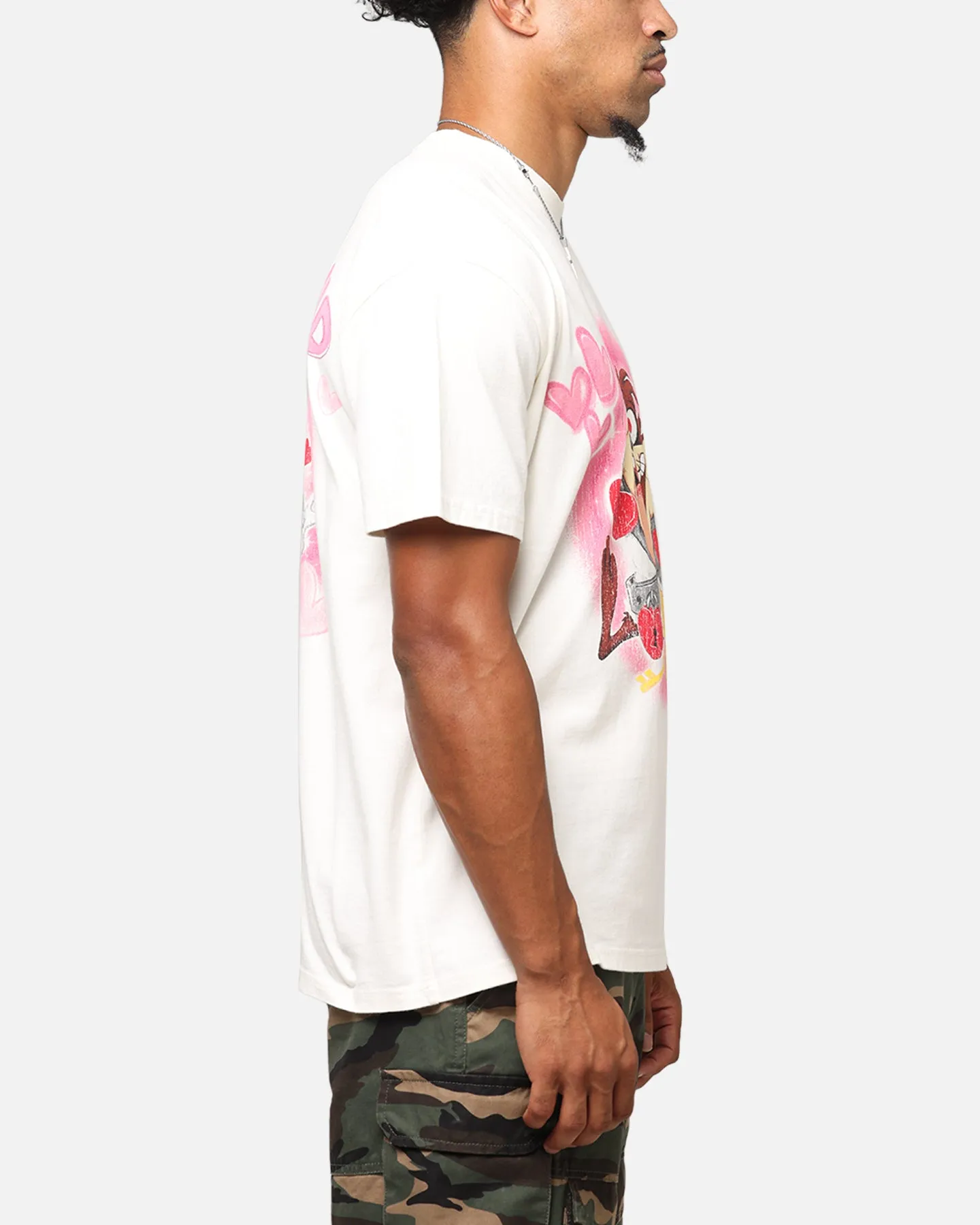 Goat Crew X Warner Bros. Looney Tunes In Love Looney Heavy T-Shirt Off White
