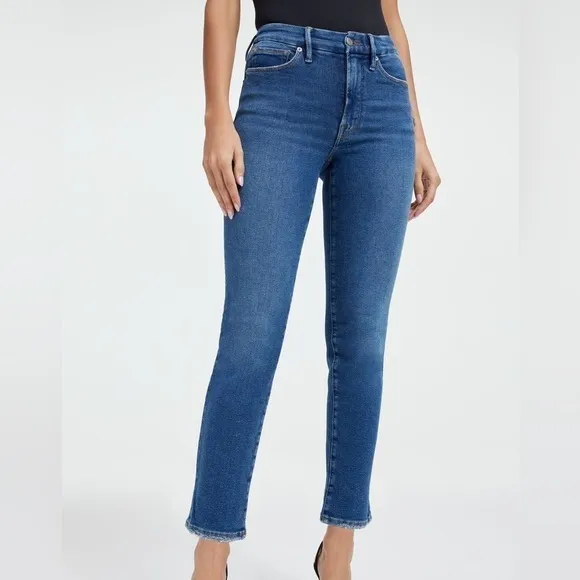 Good American Good Classic Slim Straight Jeans Size 0/25. NWT