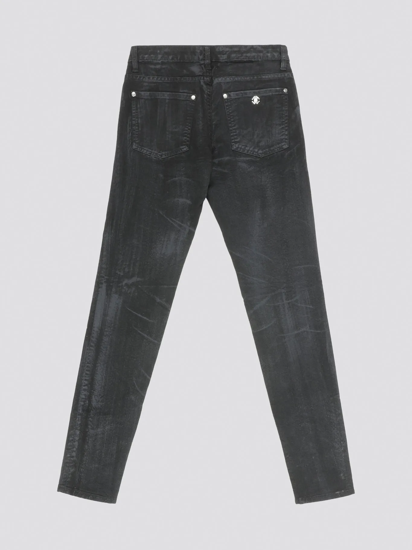 Grey Crystal Embellished Jeans