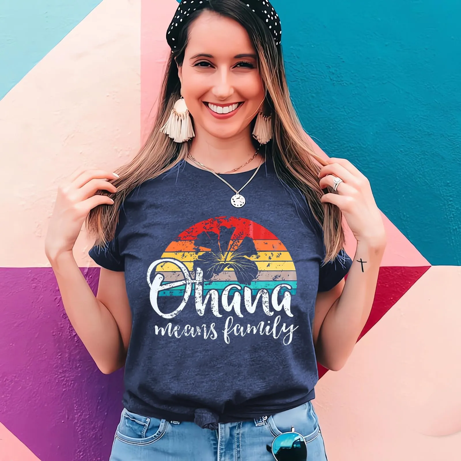 Hawaiian Shirts for Women Palm Trees Beach Graphic Tee Tops Summer Vacation Short Sleeve Tshirt Tops