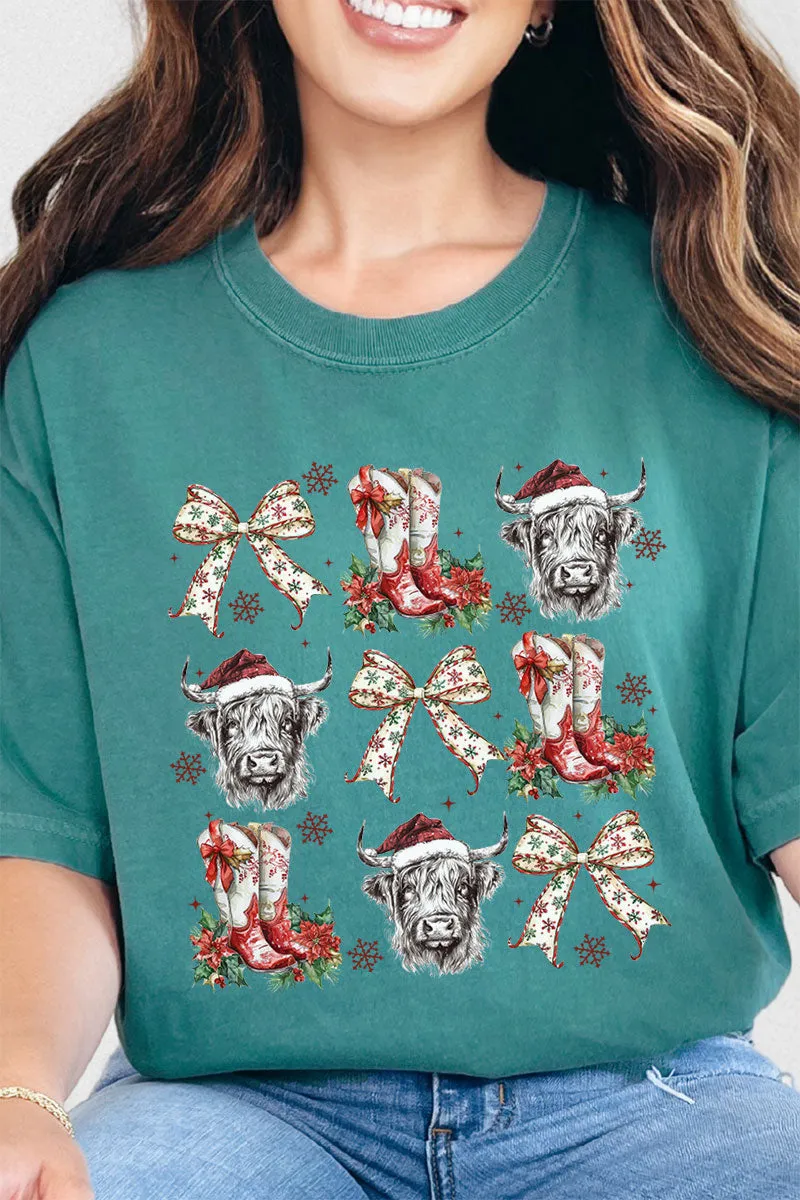 Highland Holidays Comfort Colors Adult Ring-Spun Cotton Tee
