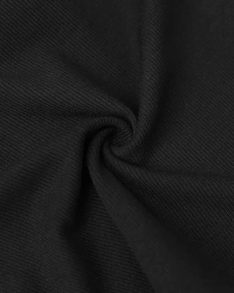 🔥Hot sale🔥Round Neck Ribbed Tank Top With Built-in Bra
