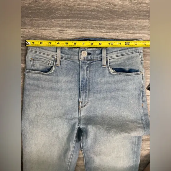 Hudson Barbara Straight Leg High waisted Light Wash Denim Jeans Women’s Size 28