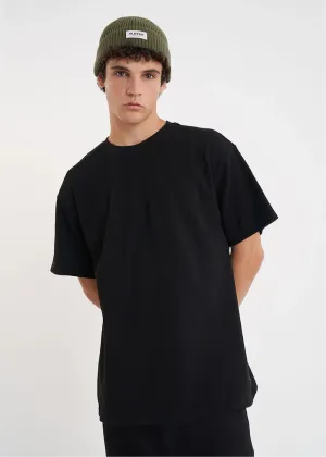 HUFFER Waffle Sup Tee - Black