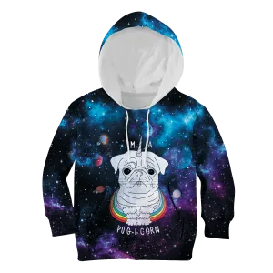 I'm A Pugicorn Custom Cosplay Kid Hoodie