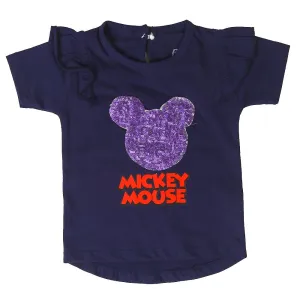 Infant Girls T-Shirts -NAVY | Bachaa Party Baby Clothes Girls Tops & T-Shirts