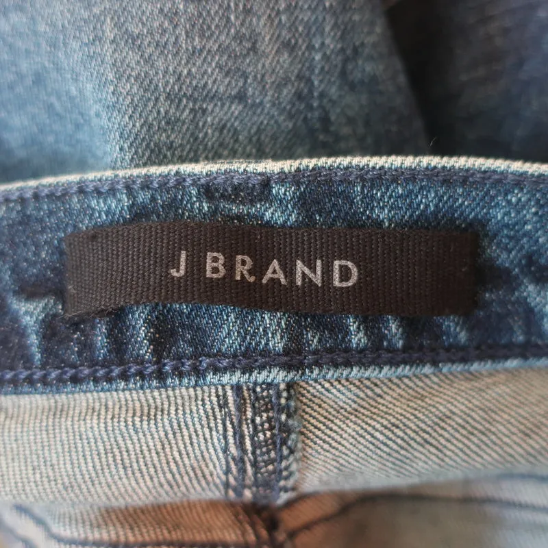 J Brand 1212 Runway Super High-Rise Slim Straight Jeans Amica Blue Size 30 NEW