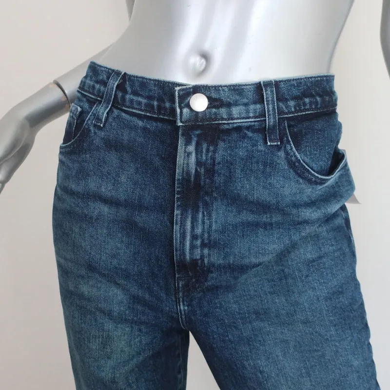 J Brand 1212 Runway Super High-Rise Slim Straight Jeans Amica Blue Size 30 NEW
