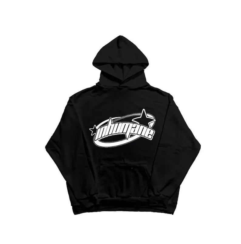 JazzHer Y2K Vintage Star Graphic Hoodies Jacket Oversized Long Sleeve Sweatshirt Streetwear Fashion Harajuku Print Pocket Zipper Hoodie