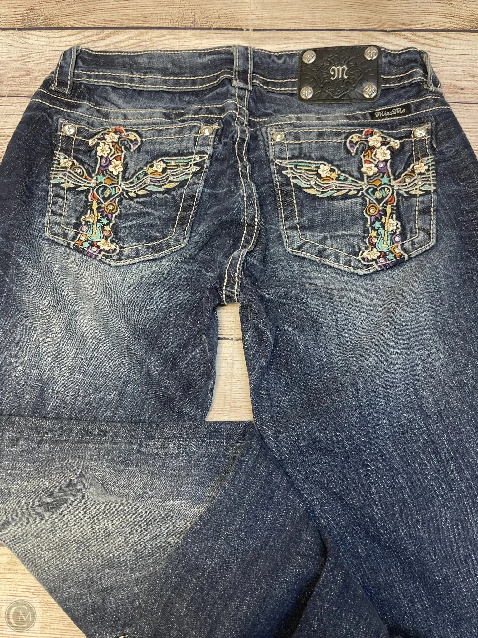 Jeans Boot Cut By Miss Me In Blue Denim, Size: 8