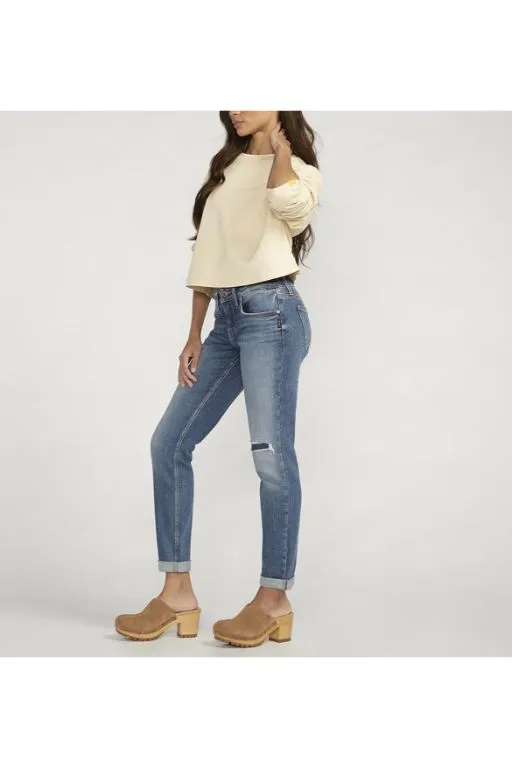 Jeans Boyfriend Mid Rise Slim Leg de Silver Jeans
