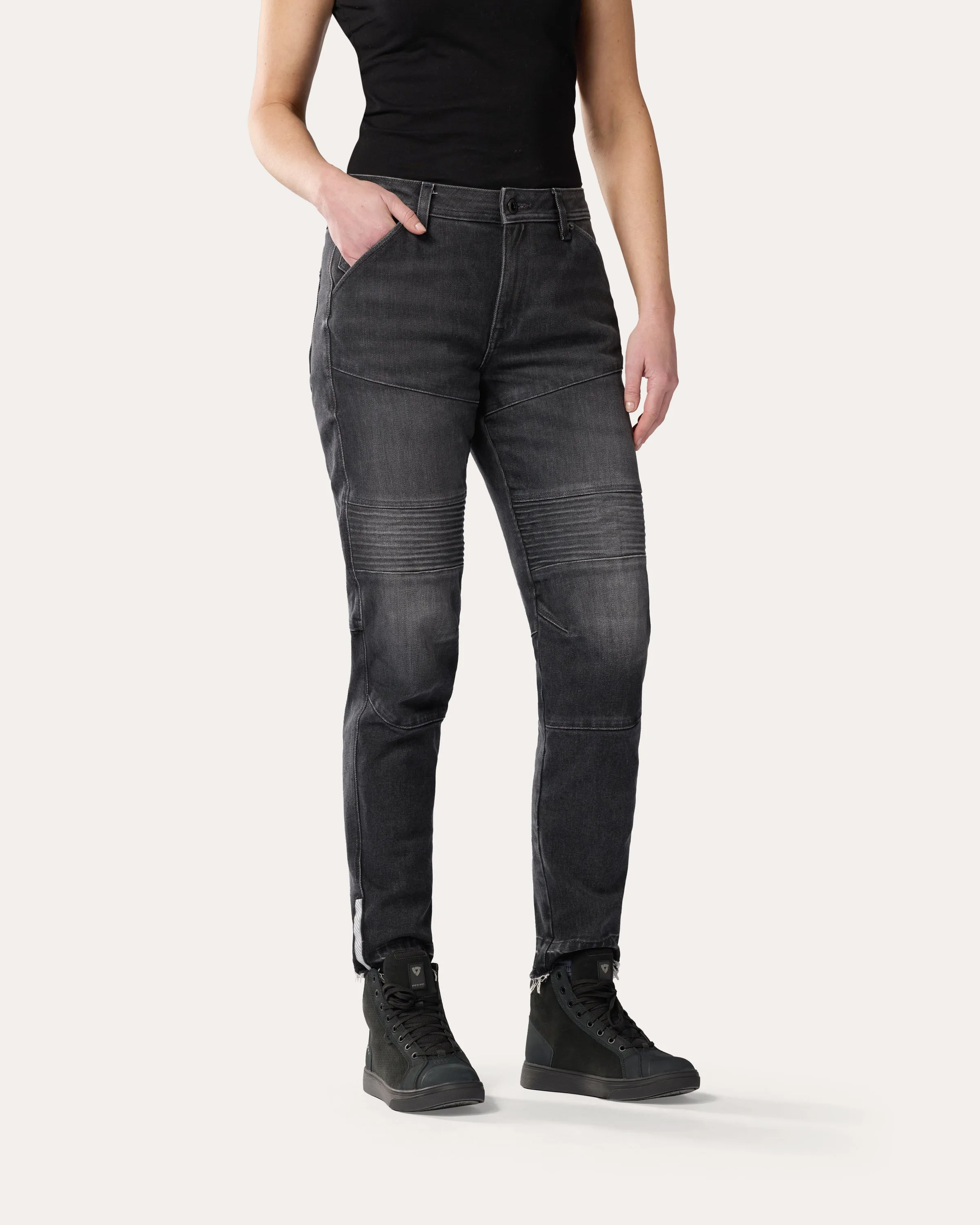 Jeans Moto 2 Slim Ladies | Dark Black Stone