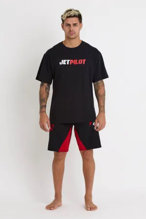 Jetpilot 86 Spinal Tee - Black/Red