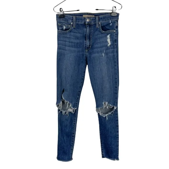 JOE'S Jeans Women's Blue Michelle High-rise Skinny Ankle Cut Size 27