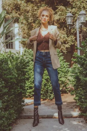 KanCan High Rise Slim Straight Jeans