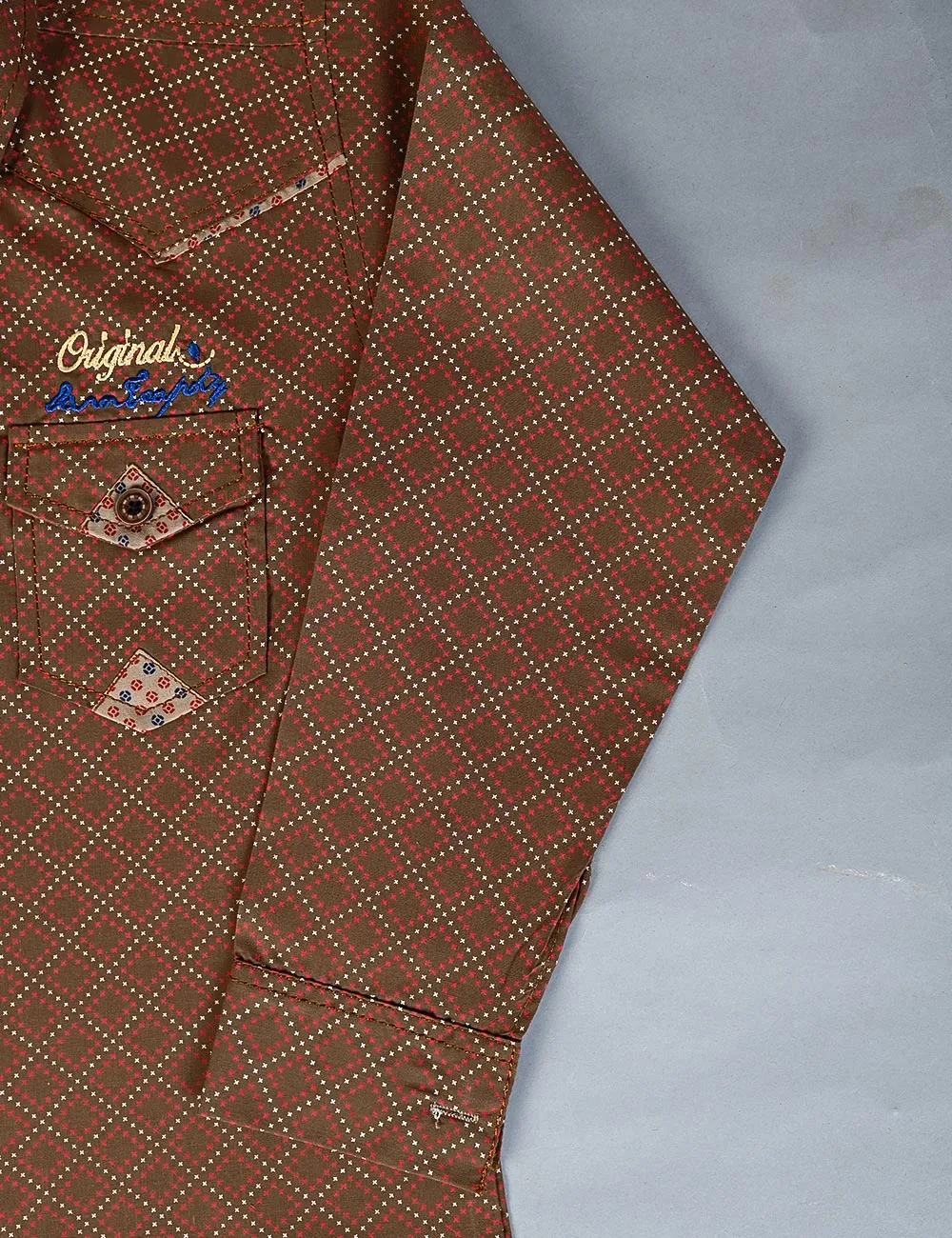 KBS-02-Brown - Kids Boys Shirts