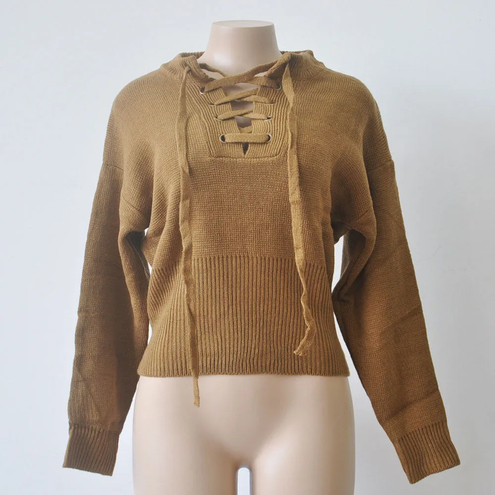 Knitted Sweater And Pullover Sexy V Neck