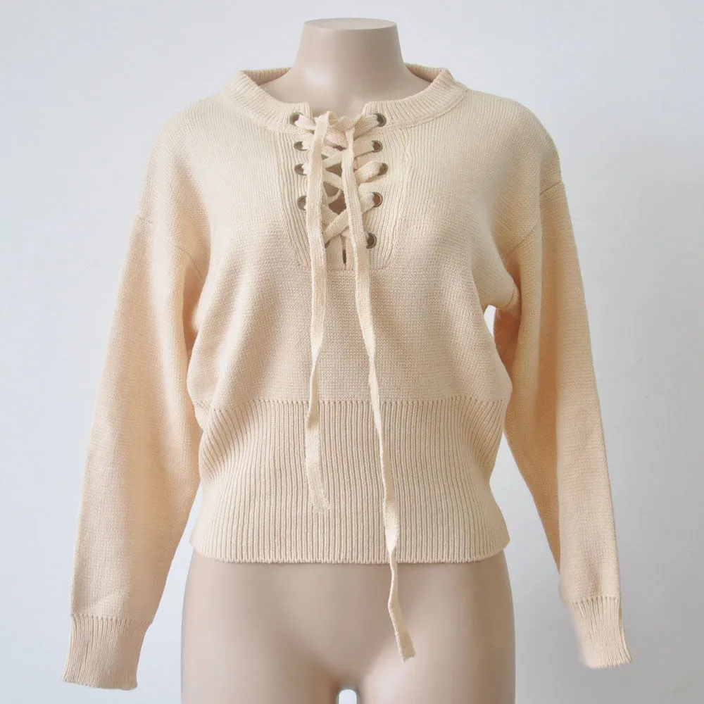 Knitted Sweater And Pullover Sexy V Neck