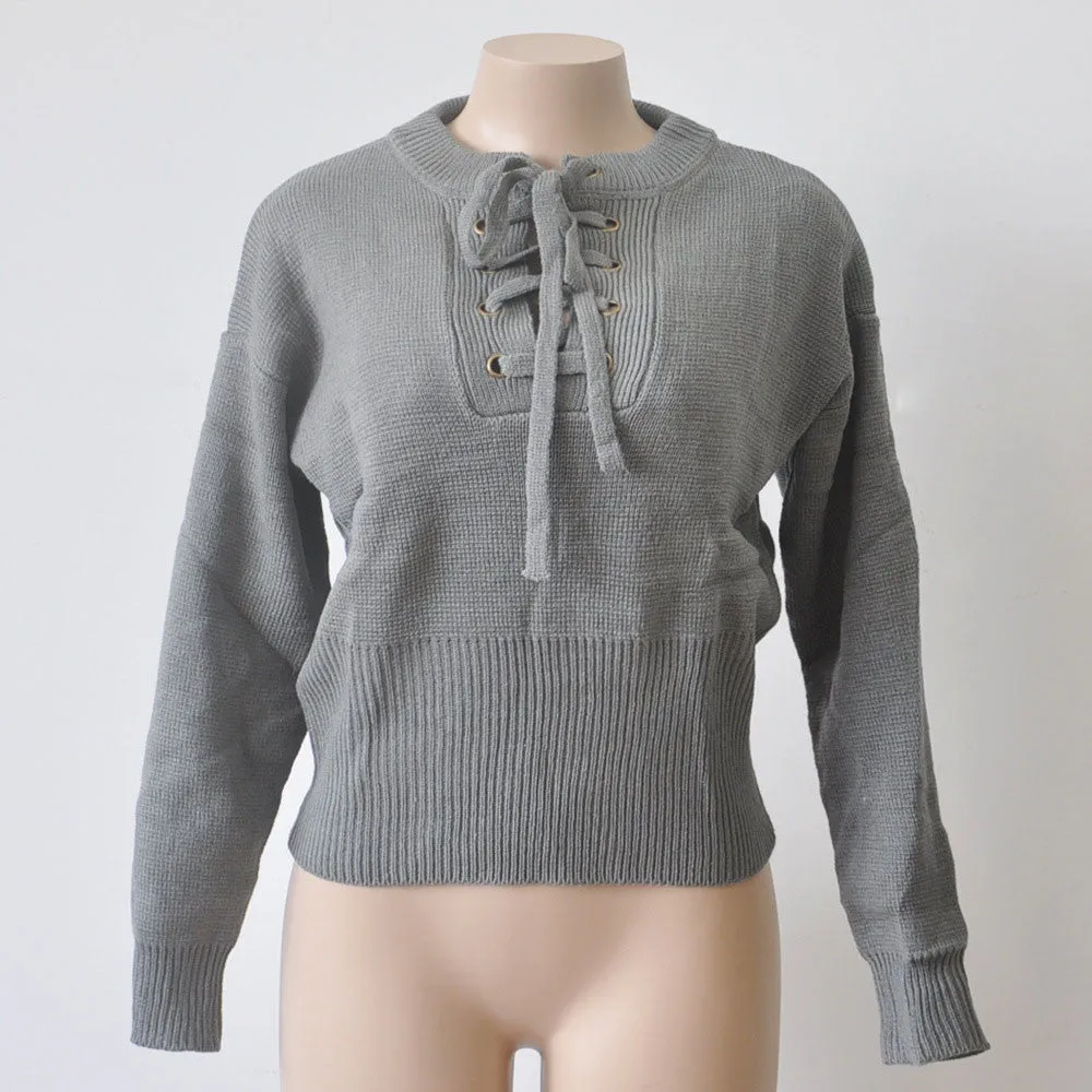 Knitted Sweater And Pullover Sexy V Neck
