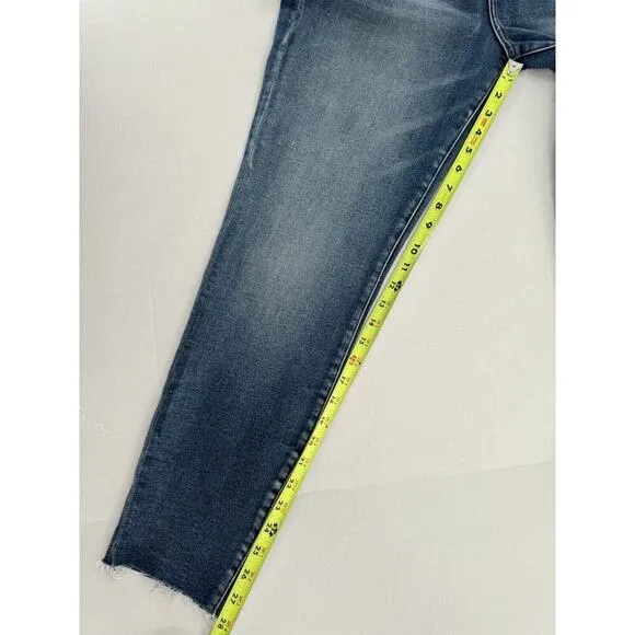 Kut From The Kloth Jeans Size 14 High Rise Button Fly Charlize Slim Raw Hem NWT​