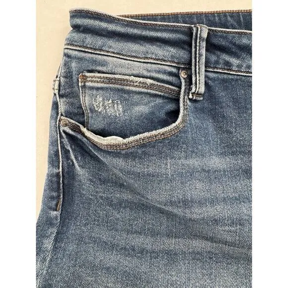Kut From The Kloth Jeans Size 14 High Rise Button Fly Charlize Slim Raw Hem NWT​