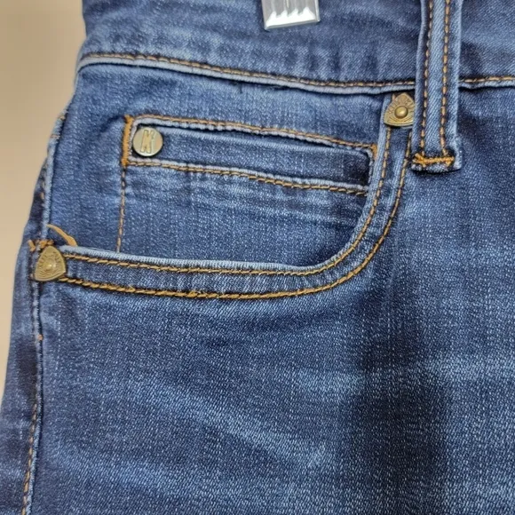 Kut From The Kloth Mia Toothpick Mid Rise Skinny Denim Blue Jeans Sz 12
