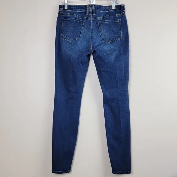 Kut From The Kloth Mia Toothpick Mid Rise Skinny Denim Blue Jeans Sz 12