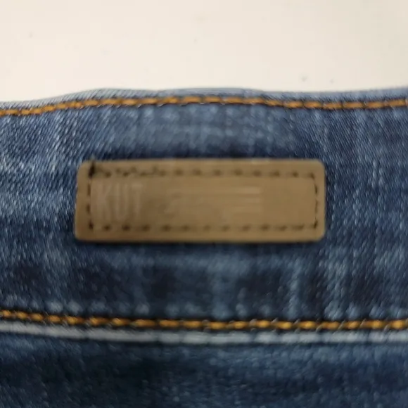 Kut From The Kloth Mia Toothpick Mid Rise Skinny Denim Blue Jeans Sz 12