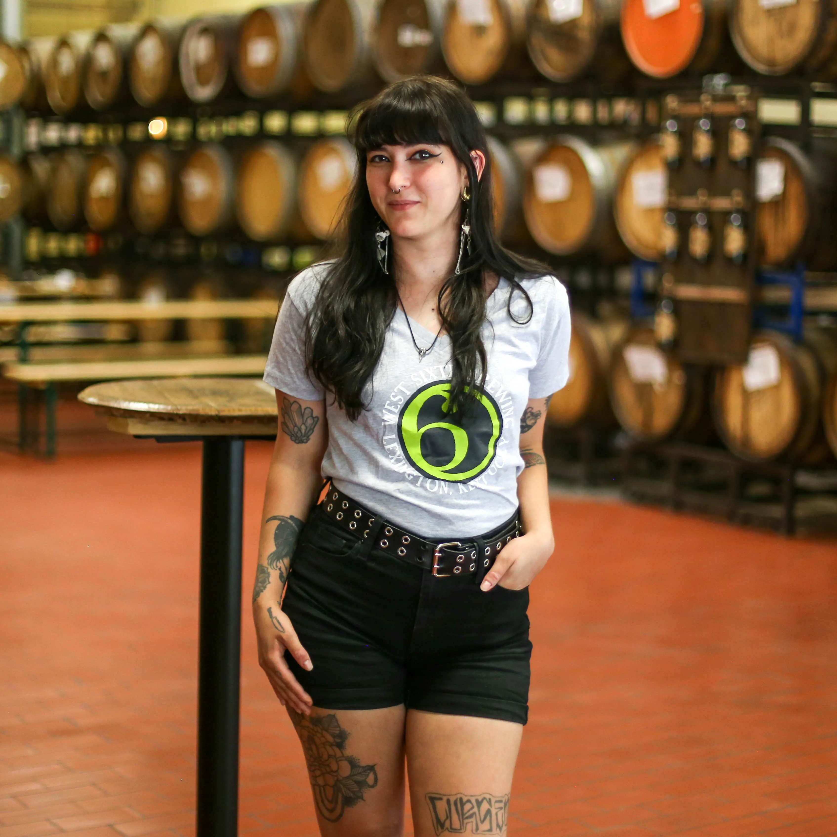 Ladies V-Neck Logo Tee