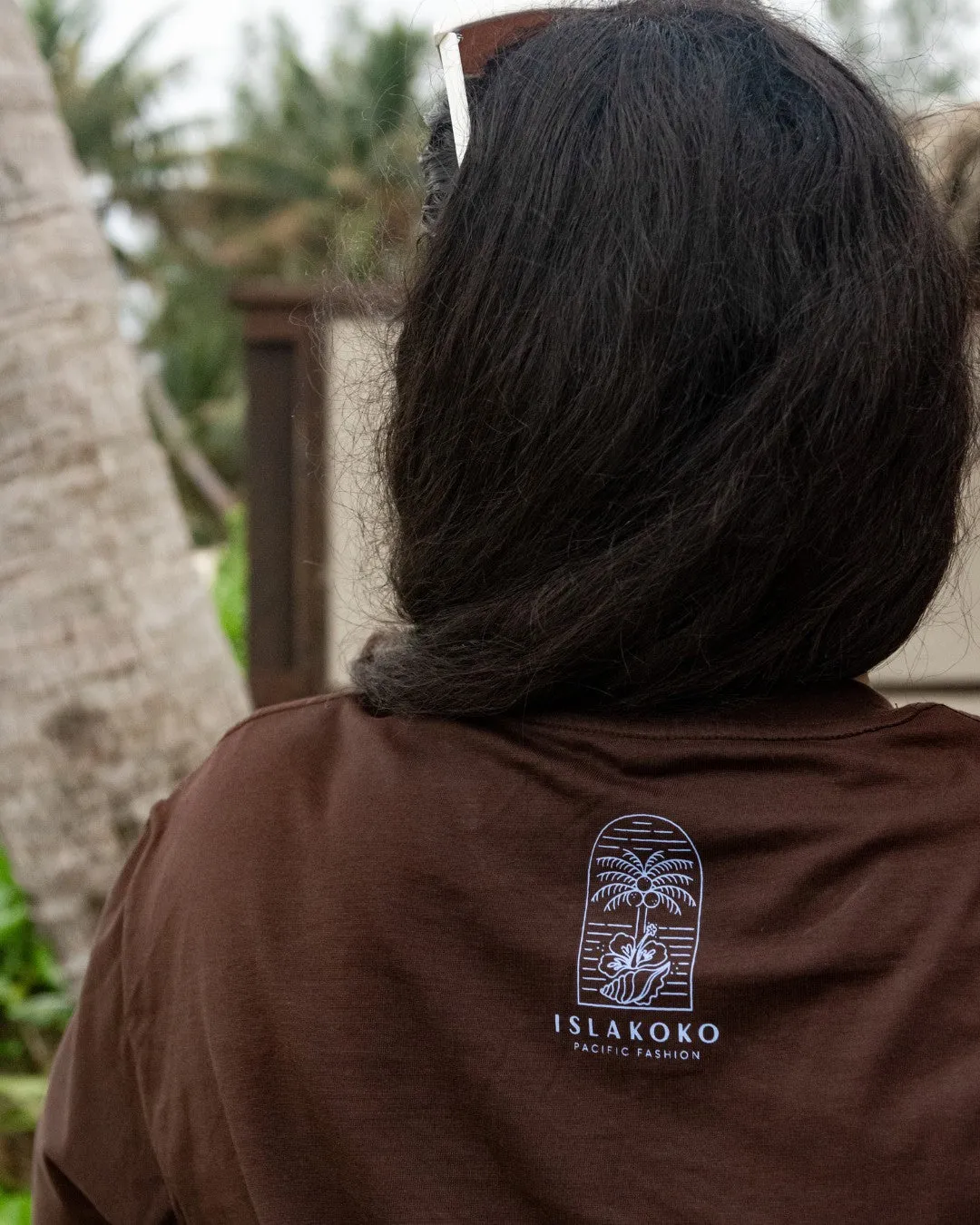 Laid Back Oversized T-Shirt - Choc & Cornflower Blue