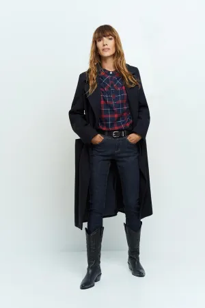 LE INDI - Jean slim marine 7/8ème effet push up