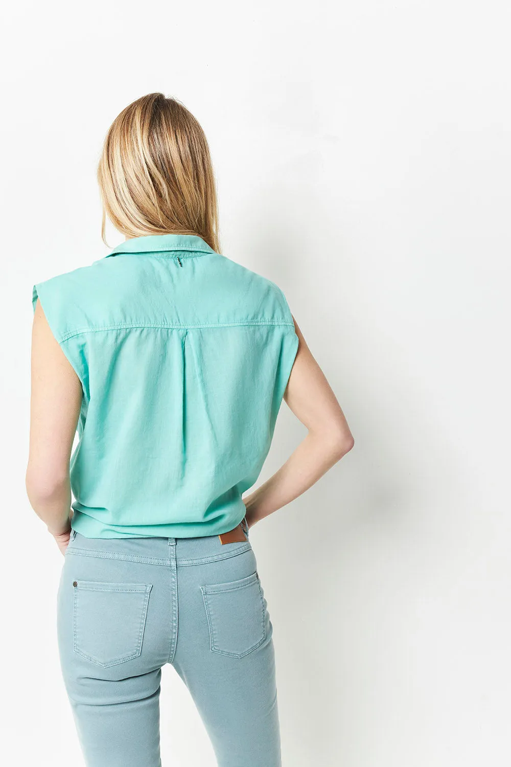 LE MONICA - Jean slim bleu orage 7/8ème