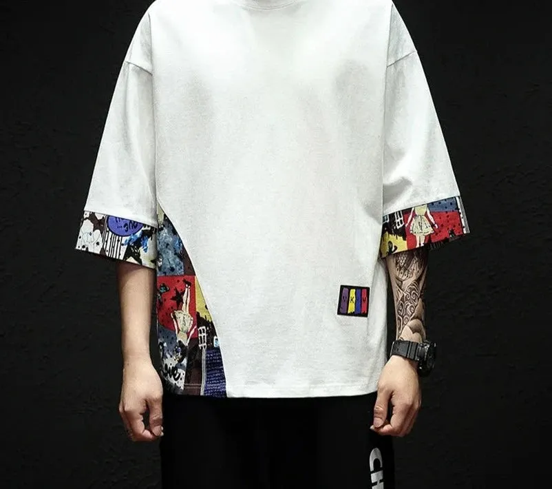 Leinen-Baumwoll-Halbarm-T-Shirt von CoolMann