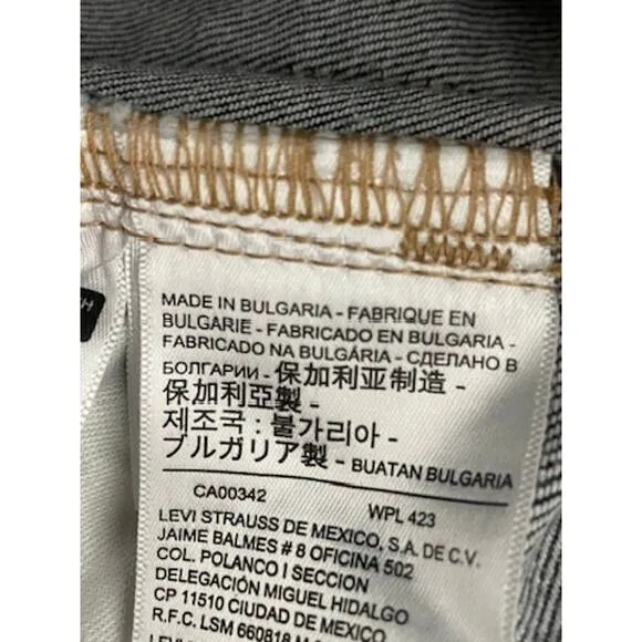 Levi's Made &amp; Crafted Women’s Cigarette Slim Jeans Italian Denim Dark Blue