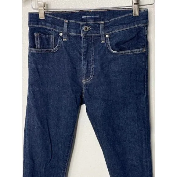 Levi's Made &amp; Crafted Women’s Cigarette Slim Jeans Italian Denim Dark Blue