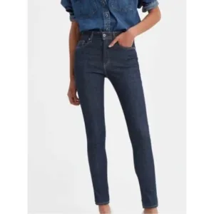 Levi's Made &amp; Crafted Women’s Cigarette Slim Jeans Italian Denim Dark Blue