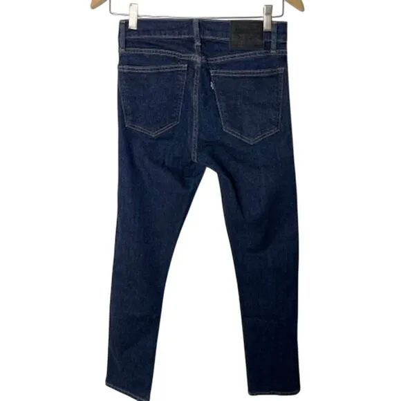Levi's Made &amp; Crafted Women’s Cigarette Slim Jeans Italian Denim Dark Blue