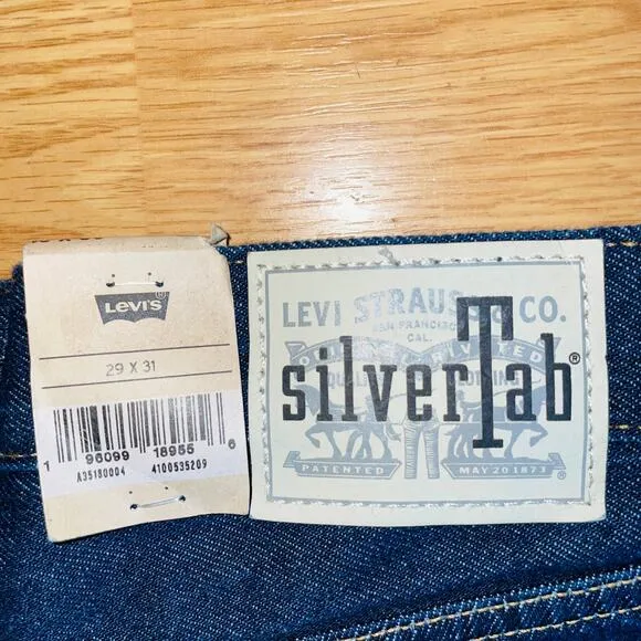 Levi’s Silver Tab ‘94 Baggy Straight Leg Denim Jeans Womens Size 29x31