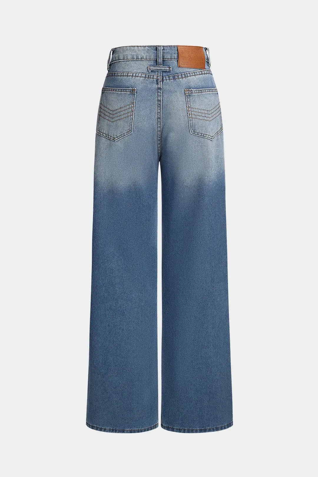 Lilian - Classic Button Fit  Woman's Straight Leg Jeans