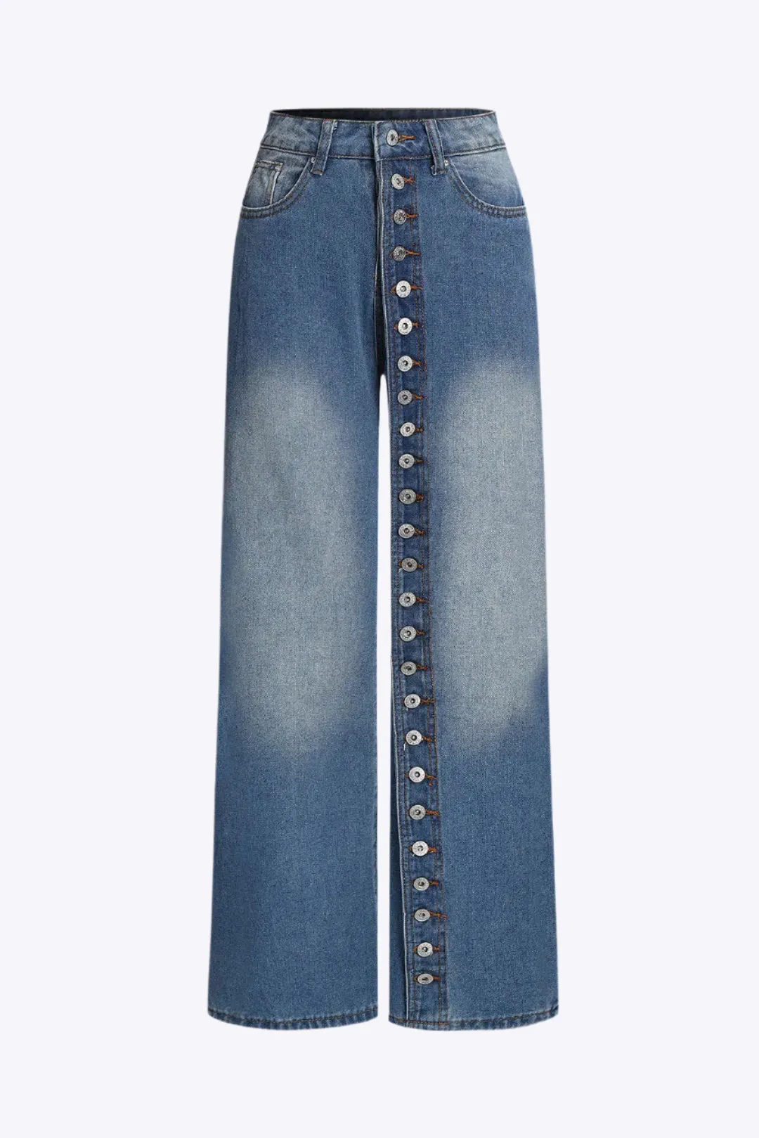 Lilian - Classic Button Fit  Woman's Straight Leg Jeans