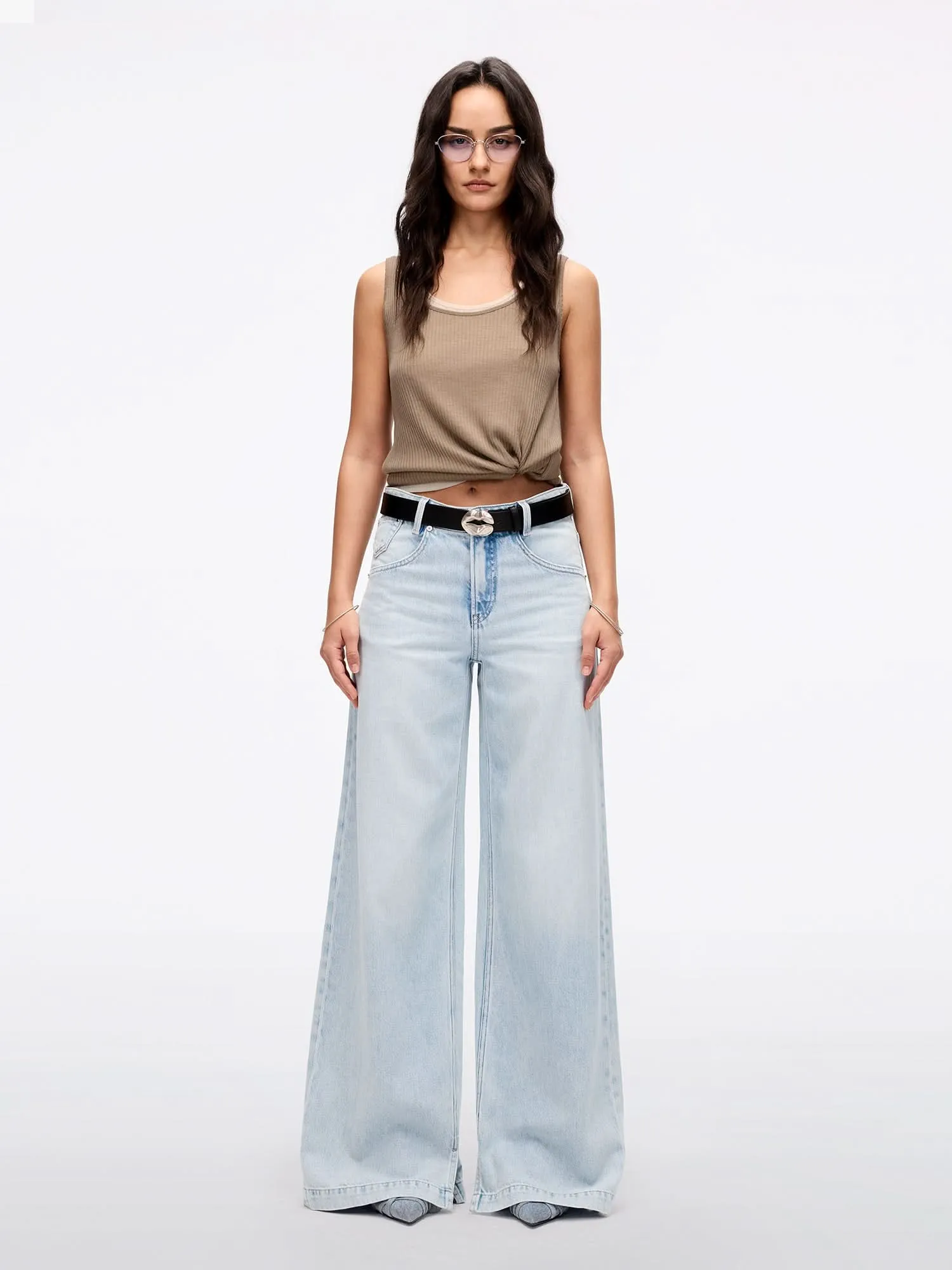 Loose Wide-Leg Jeans-270