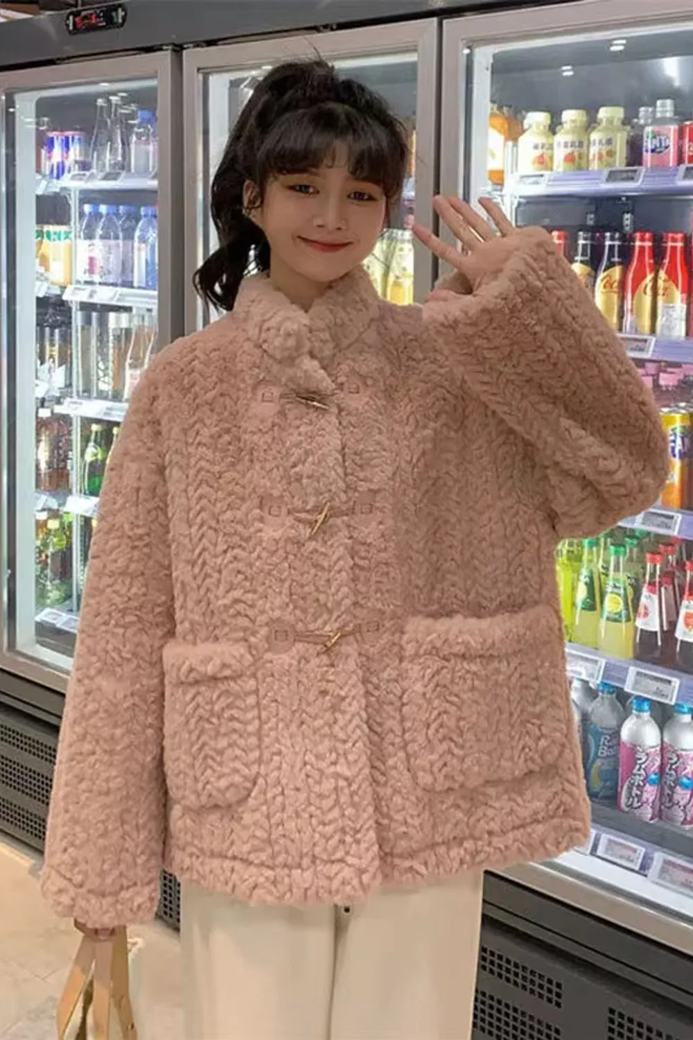 Loose Wool Knitting Casual Jacket